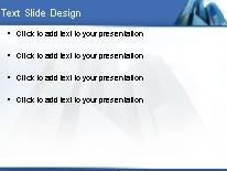 Reflections In A Skyscraper PowerPoint Template text slide design